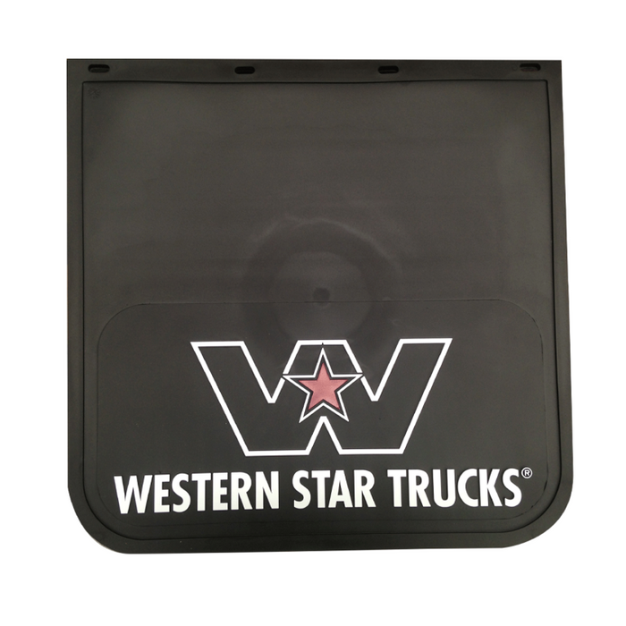 Mudflap Black 24 X 24 (610mm x 610mm) With Western Star Logo