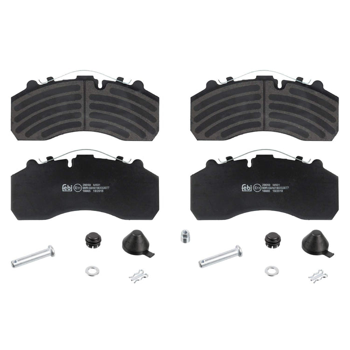 Mercedes Benz Disc Brake Pad Set - Actros 1996-2020, Axor 2004-2016