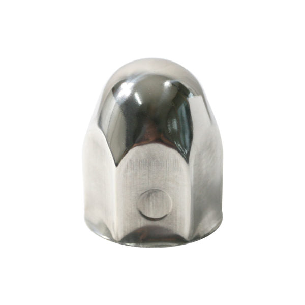 Watts Wheels 38mm Stainless Steel Nutcover (1-1/2”) Rear – Small Flare Blister Pack of 10