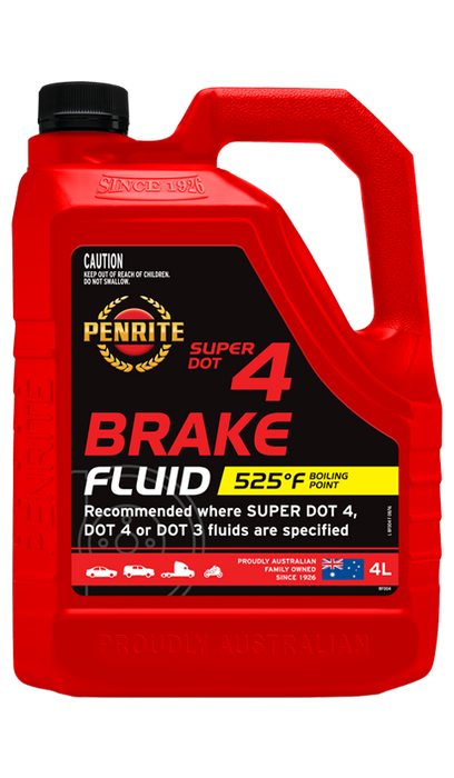 Penrite Brake Fluid Super Dot 4 - 4 Litres