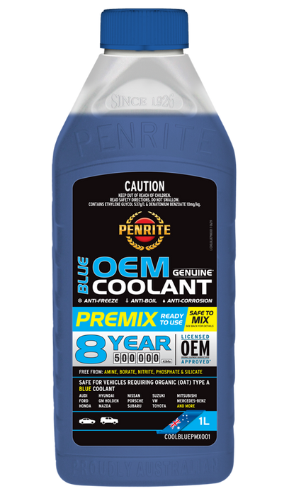 Penrite Blue OEM Coolant Premix 1 Litre