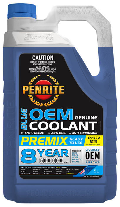 Penrite Blue OEM Coolant Premix 5 Litres