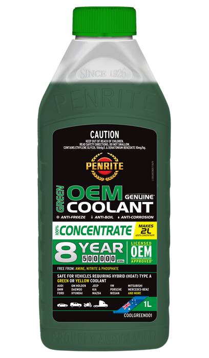 Penrite Green OEM Coolant Concentrate 1 Litre