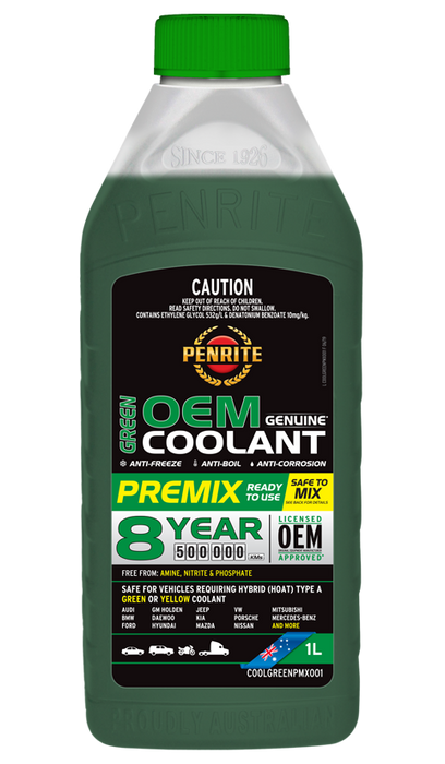 Penrite Green OEM Coolant Premix 1 Litre