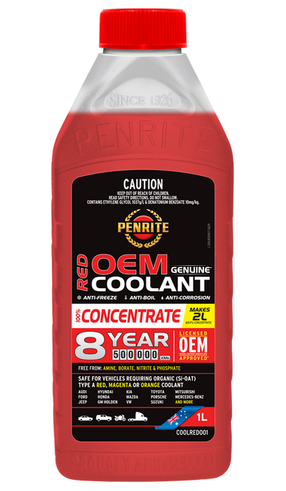 Penrite Red OEM Coolant Concentrate 1 Litre