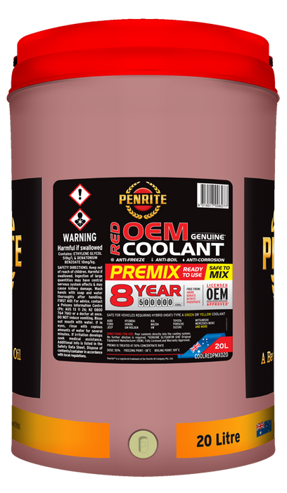 Penrite Red OEM Coolant Premix 20 Litres
