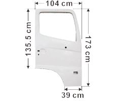 Hino Door Shell White R/H - 500 Series 2010 On
