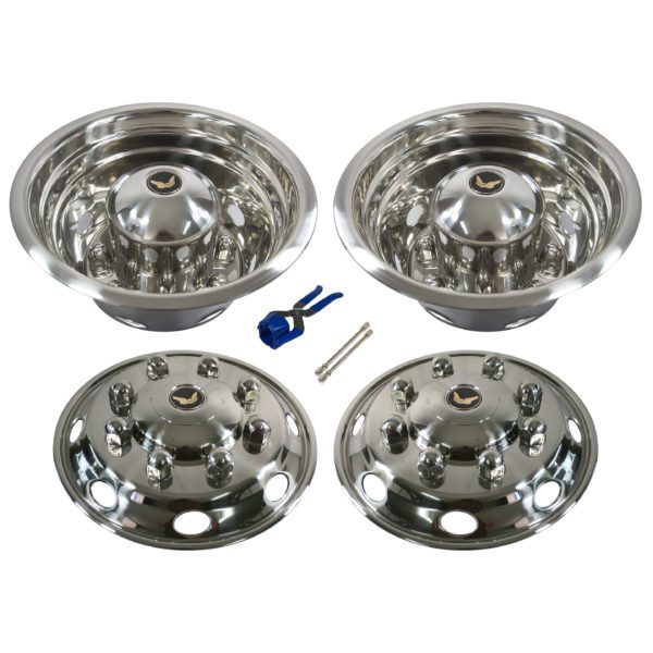 Hino/Mistubishi Wheel Simulator Set 19.5″ x 6.75 ” – 147mm Offset – 8 Stud - Fuso Fighter FK 2008 to 2019, Hino 500 Series FE 2018 On