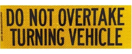 CLS 1 DNOT Rear Marker 300mm x 100mm Metal